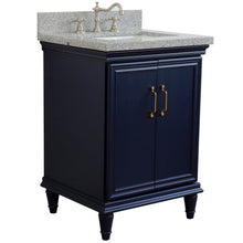 Load image into Gallery viewer, Bellaterra 25&quot; Wood Single Vanity w/ Counter Top and Sink 400800-25-BU-GYR (Blue)