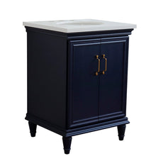 Load image into Gallery viewer, Bellaterra 25&quot; Wood Single Vanity w/ Counter Top and Sink 400800-25-BU-WEO (Blue)