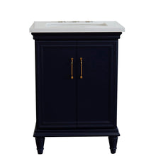 Load image into Gallery viewer, Bellaterra 25&quot; Wood Single Vanity w/ Counter Top and Sink 400800-25-BU-WER (Blue)