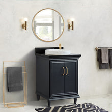 Load image into Gallery viewer, Bellaterra 25&quot; Wood Single Vanity w/ Counter Top and Sink 400800-25-DG-BGRD (Dark Gray)