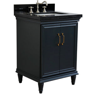 Bellaterra 25" Wood Single Vanity w/ Counter Top and Sink 400800-25-DG-BGR (Dark Gray)