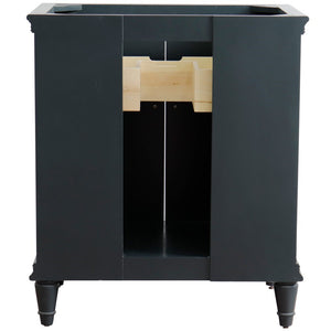 Bellaterra 31" Wood Single Vanity w/ Counter Top and Sink 400800-31-DG-BGO