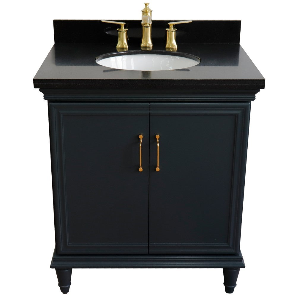 Bellaterra 31" Wood Single Vanity w/ Counter Top and Sink 400800-31-DG-BGO