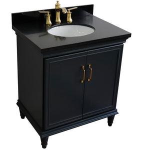 Bellaterra 31" Wood Single Vanity w/ Counter Top and Sink 400800-31-DG-BGO