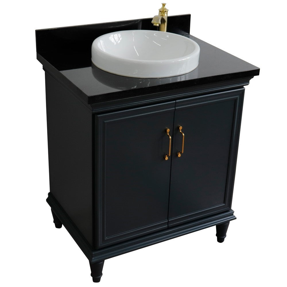 Bellaterra 31" Wood Single Vanity w/ Counter Top and Sink 400800-31-DG-BGRD