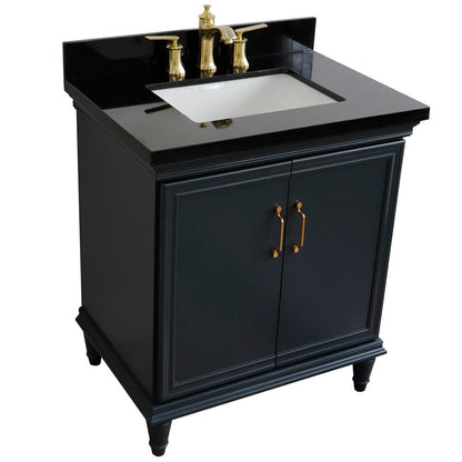 Bellaterra 31" Wood Single Vanity w/ Counter Top and Sink 400800-31-DG-BGR