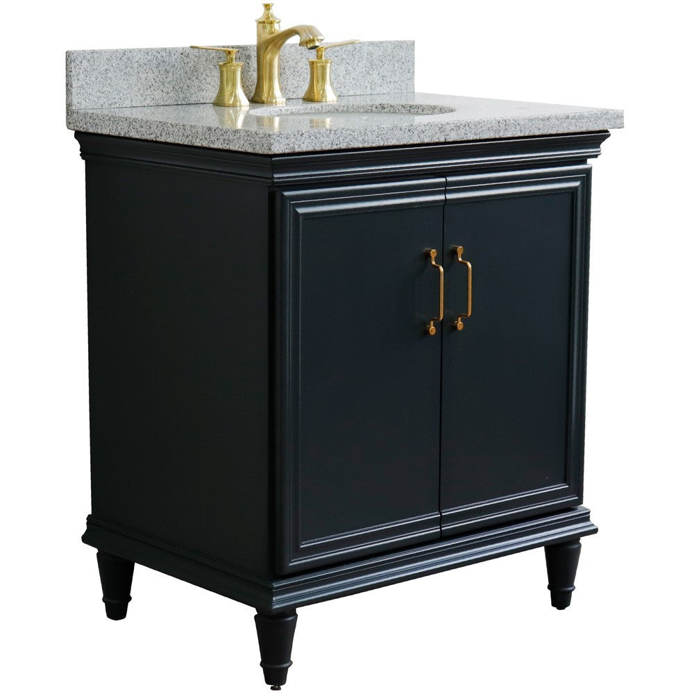 Bellaterra 31" Wood Single Vanity w/ Counter Top and Sink 400800-31-DG-GYO