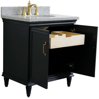 Bellaterra 31" Wood Single Vanity w/ Counter Top and Sink 400800-31-DG-GYO