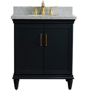 Bellaterra 31" Wood Single Vanity w/ Counter Top and Sink 400800-31-DG-GYO