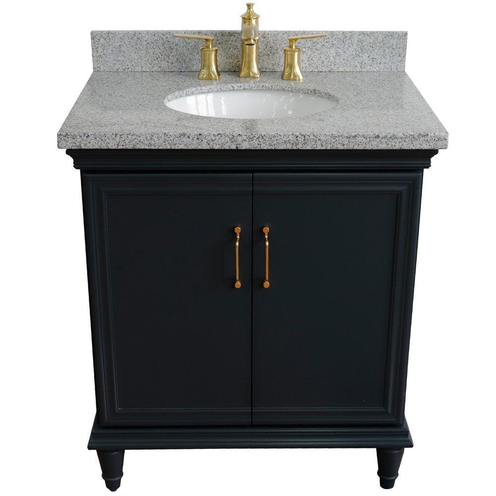 Bellaterra 31" Wood Single Vanity w/ Counter Top and Sink 400800-31-DG-GYO