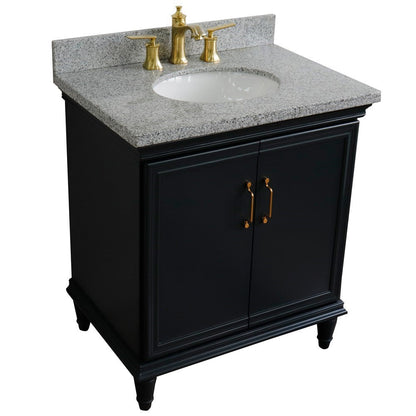 Bellaterra 31" Wood Single Vanity w/ Counter Top and Sink 400800-31-DG-GYO