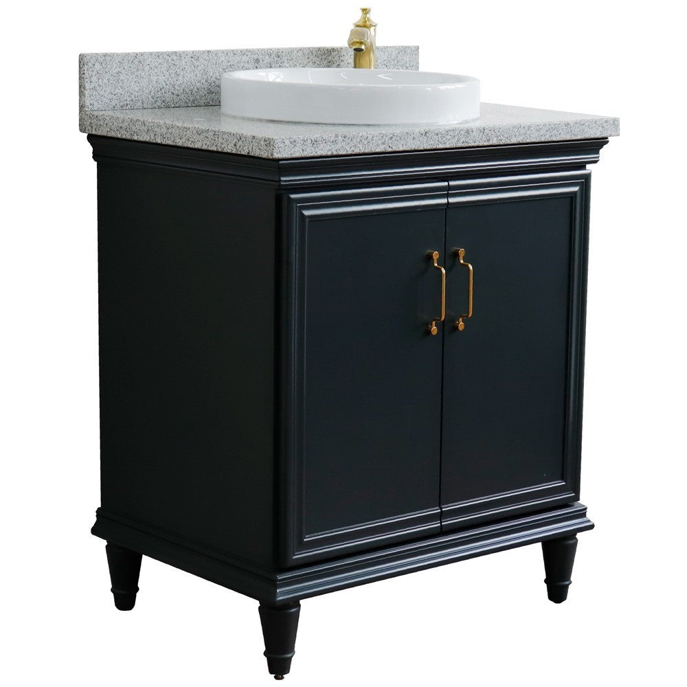 Bellaterra 31" Wood Single Vanity w/ Counter Top and Sink 400800-31-DG-GYRD