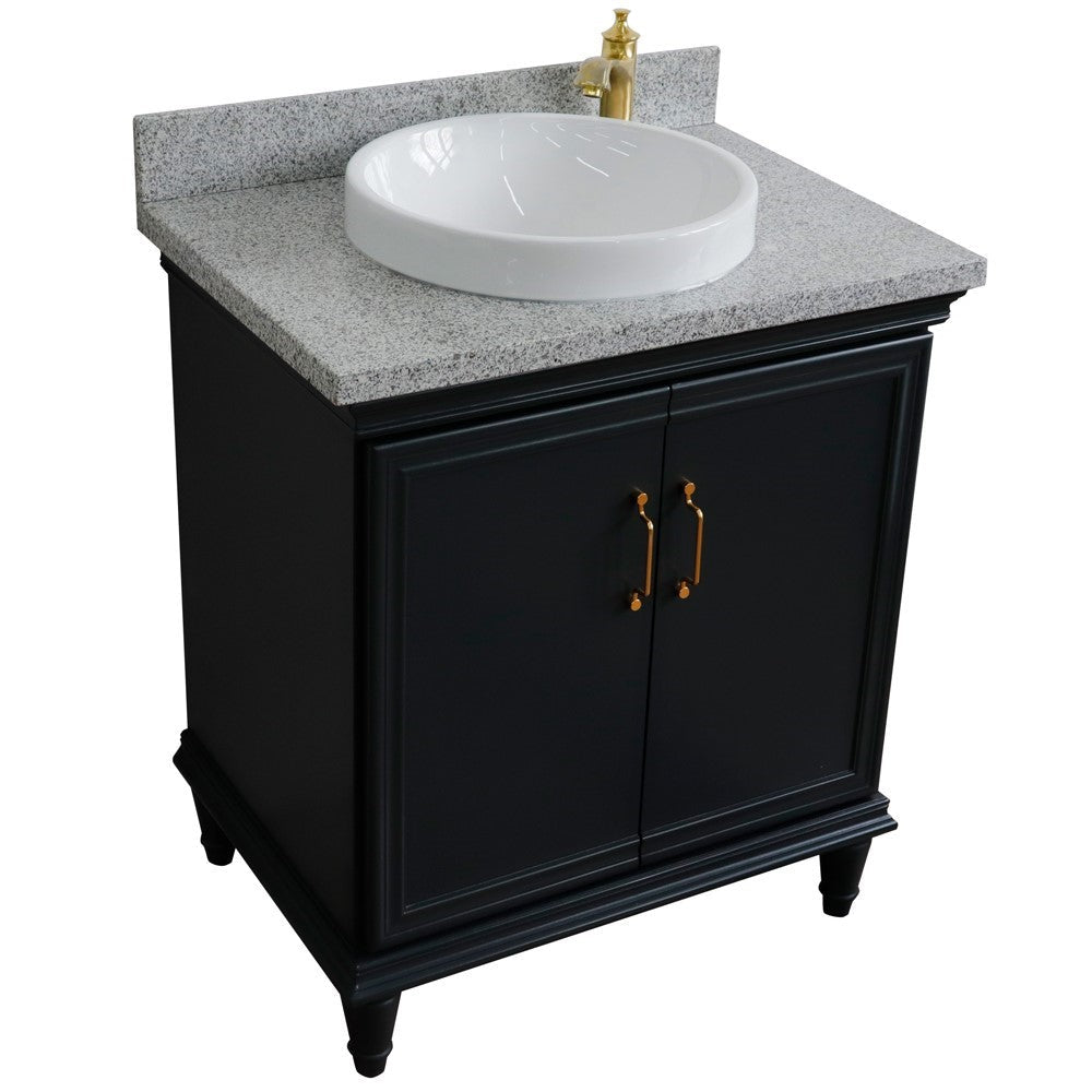 Bellaterra 31" Wood Single Vanity w/ Counter Top and Sink 400800-31-DG-GYRD