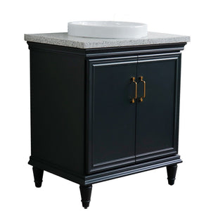 Bellaterra 31" Wood Single Vanity w/ Counter Top and Sink 400800-31-DG-GYRD