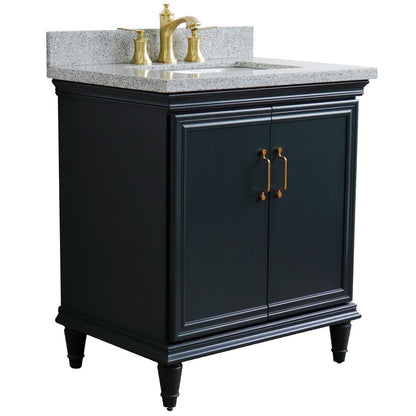 Bellaterra 31" Wood Single Vanity w/ Counter Top and Sink 400800-31-DG-GYR