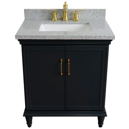 Bellaterra 31" Wood Single Vanity w/ Counter Top and Sink 400800-31-DG-GYR