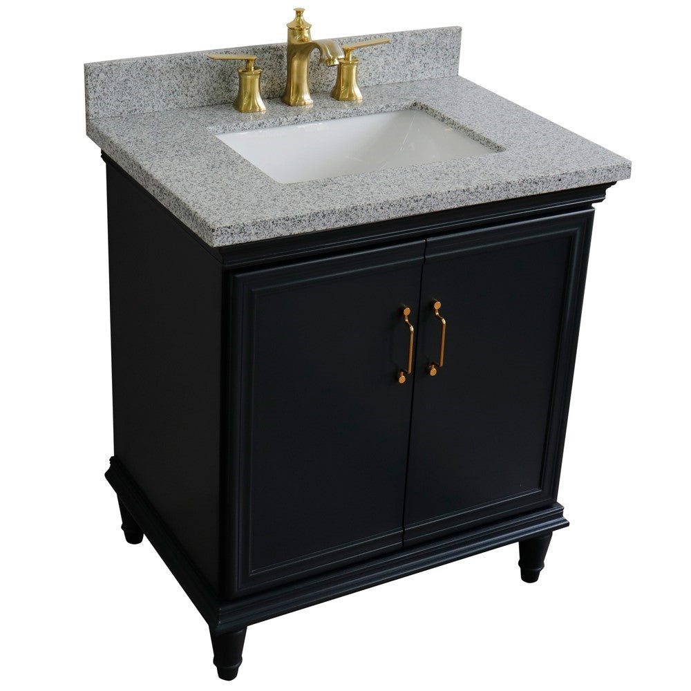 Bellaterra 31" Wood Single Vanity w/ Counter Top and Sink 400800-31-DG-GYR