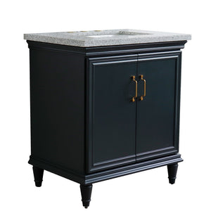 Bellaterra 31" Wood Single Vanity w/ Counter Top and Sink 400800-31-DG-GYR