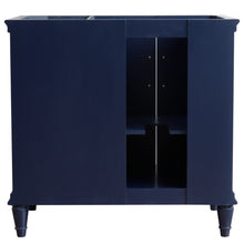 Load image into Gallery viewer, Bellaterra 400800-36L-R 36&quot; Single Vanity - Cabinet Only - Blue / Left Door, Back Side