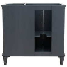 Load image into Gallery viewer, Bellaterra 400800-36L-R 36&quot; Single Vanity - Cabinet Only - Dark Gray / Left Door, Backside