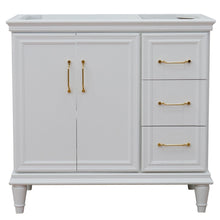 Load image into Gallery viewer, Bellaterra 400800-36L-R 36&quot; Single Vanity - Cabinet Only - White / Left Door, Front