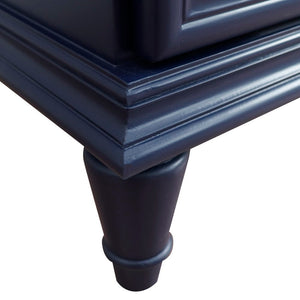 Bellaterra 400800-36L-R 36" Single Vanity - Cabinet Only - Blue / Right Door, Bottom 