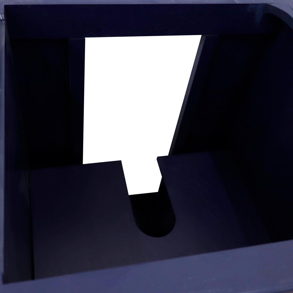 Bellaterra 400800-36L-R 36" Single Vanity - Cabinet Only - Blue / Right Door, Inside 