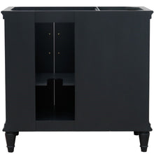 Load image into Gallery viewer, Bellaterra 400800-36L-R 36&quot; Single Vanity - Cabinet Only - Dark Gray / Right Door, Backside