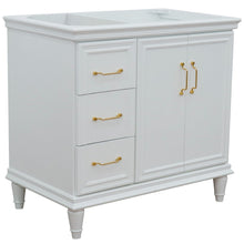 Load image into Gallery viewer, Bellaterra 400800-36L-R 36&quot; Single Vanity - Cabinet Only - White / Right Door, Front