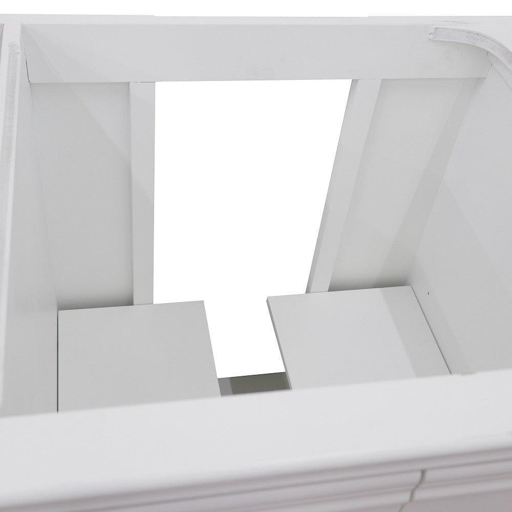Bellaterra 400800-36L-R 36" Single Vanity - Cabinet Only - White / Right Door, Inside Spaces