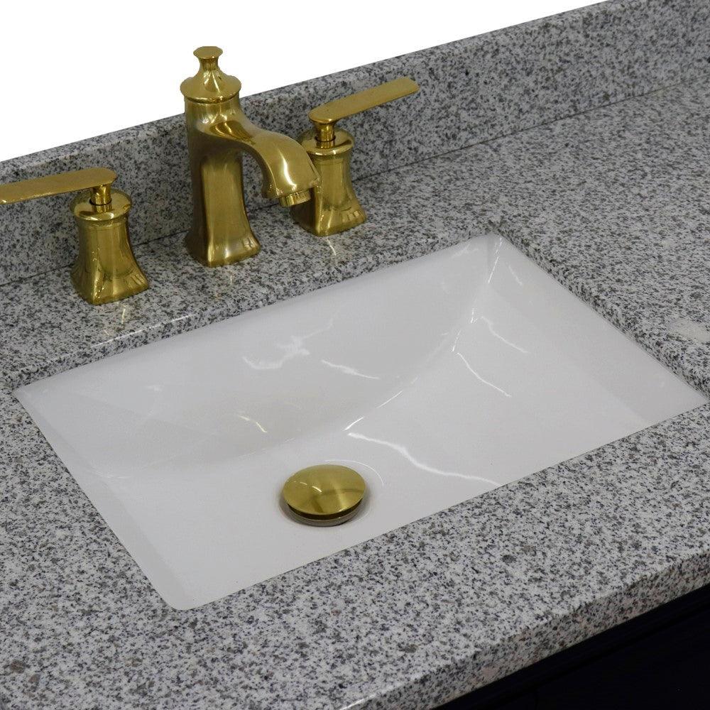 Bellaterra Blue 37" Single Vanity w/ Counter Top and Left Sink-Left Door 400800-37L-BU-GYRL