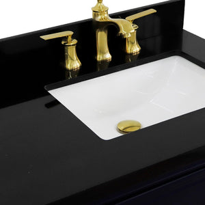 Bellaterra Blue 37" Single Vanity w/ Counter Top and Right Sink-Right Door 400800-37R-BU-BGRR