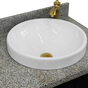Bellaterra Dark Gray 37" Single Vanity w/ Counter Top and Right Sink-Right Door 400800-37R-DG-GYRDR