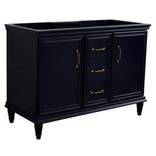 Load image into Gallery viewer, Bellaterra 48&quot; Double Vanity - Cabinet Only 400800-48D-BU-DG-WH, Blue, Front