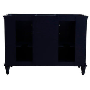 Bellaterra 48" Double Vanity - Cabinet Only 400800-48D-BU-DG-WH, Blue, Backside