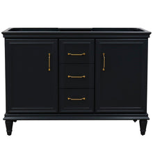 Load image into Gallery viewer, Bellaterra 48&quot; Double Vanity - Cabinet Only 400800-48D-BU-DG-WH, Dark Gray, Front