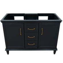 Load image into Gallery viewer, Bellaterra 48&quot; Double Vanity - Cabinet Only 400800-48D-BU-DG-WH, Dark Gray, Front Top