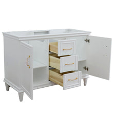 Load image into Gallery viewer, Bellaterra 48&quot; Double Vanity - Cabinet Only 400800-48D-BU-DG-WH, White, Open