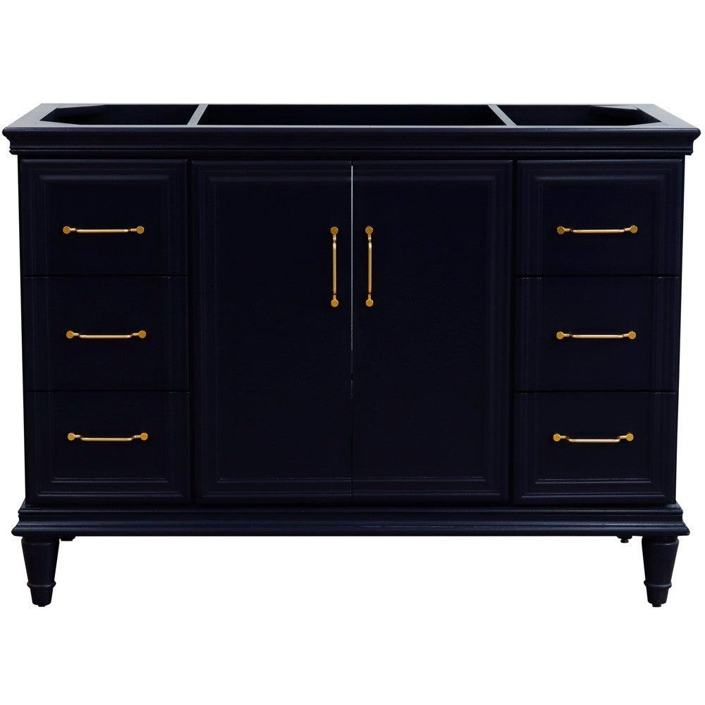 Bellaterra 48" Single Vanity - Cabinet Only 400800-48S, Blue, Front