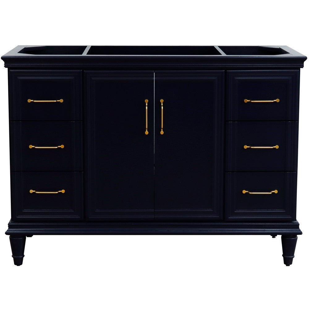 Bellaterra 48" Single Vanity - Cabinet Only 400800-48S, Blue, Front