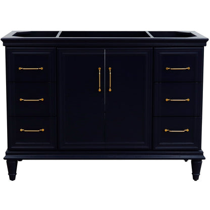 Bellaterra 48" Single Vanity - Cabinet Only 400800-48S, Blue, Front