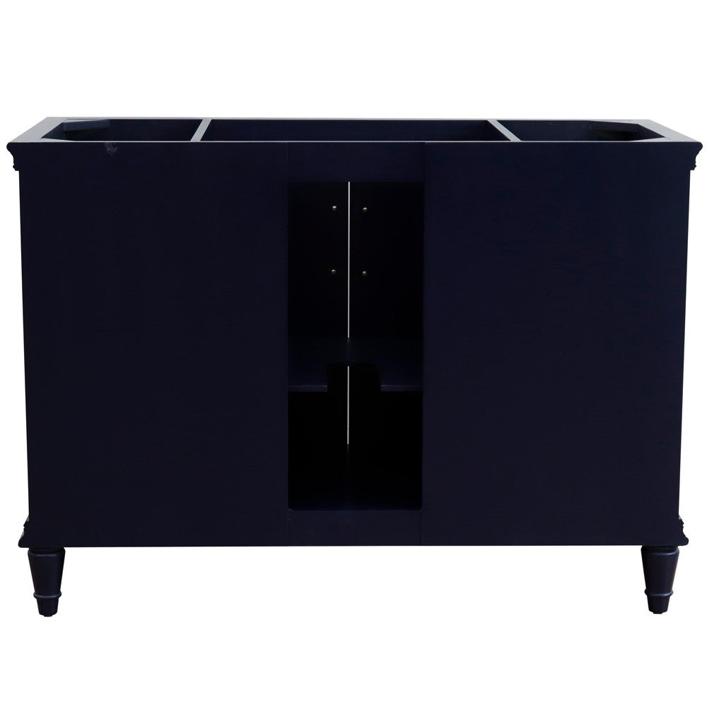 Bellaterra 48" Single Vanity - Cabinet Only 400800-48S, Blue, backside