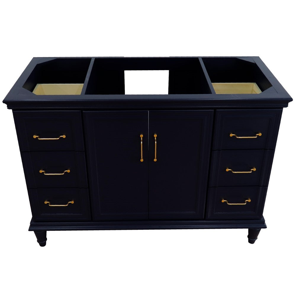 Bellaterra 48" Single Vanity - Cabinet Only 400800-48S, Blue, Front