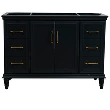 Load image into Gallery viewer, Bellaterra 48&quot; Single Vanity - Cabinet Only 400800-48S, Dark Gray, Front