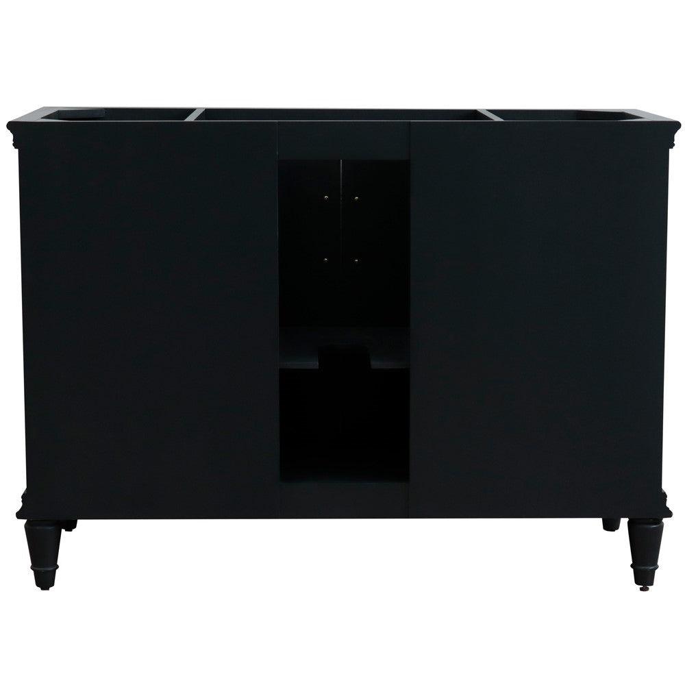 Bellaterra 48" Single Vanity - Cabinet Only 400800-48S, Dark Gray, backside