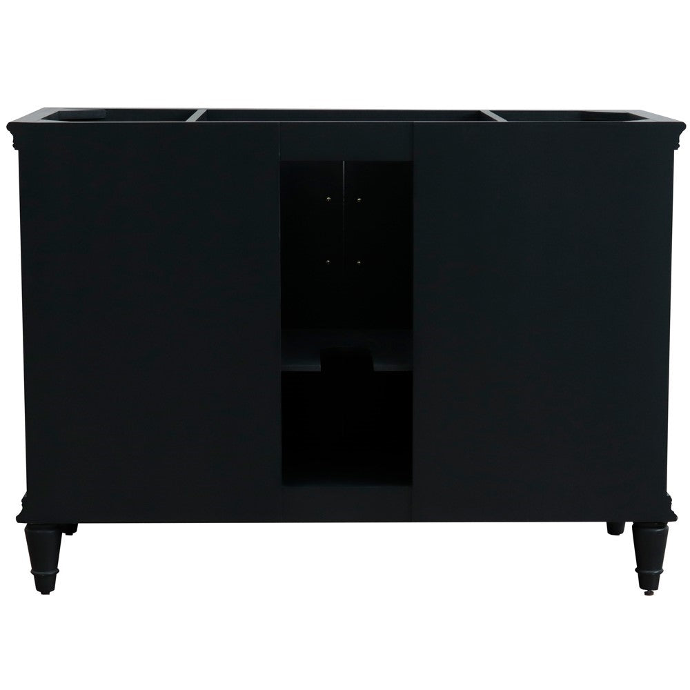 Bellaterra 48" Single Vanity - Cabinet Only 400800-48S, Dark Gray, backside