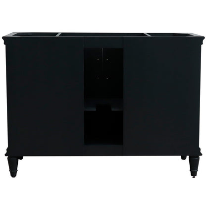 Bellaterra 48" Single Vanity - Cabinet Only 400800-48S, Dark Gray, backside