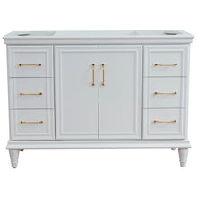 Load image into Gallery viewer, Bellaterra 48&quot; Single Vanity - Cabinet Only 400800-48S, White, Front