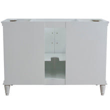 Load image into Gallery viewer, Bellaterra 48&quot; Single Vanity - Cabinet Only 400800-48S, White, Backside