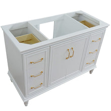 Load image into Gallery viewer, Bellaterra 48&quot; Single Vanity - Cabinet Only 400800-48S, White, Top